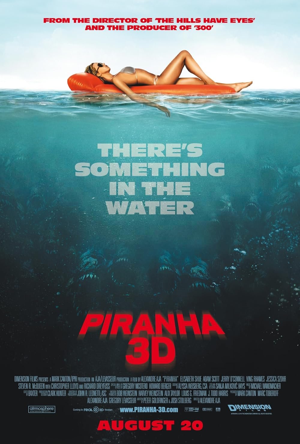 Sugestão Halloween 2023 - Piranha 3D - Poster